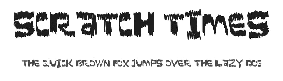 Scratch Times by Xerographer Fonts β Script Handwritten Font