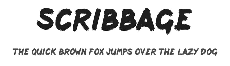 Scribbage by Bud White — Script Handwritten Font