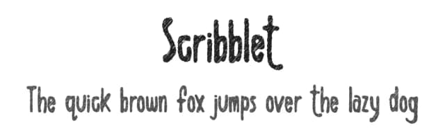 Scribblet by Dirt2.com - SickCapital — Script Handwritten Font