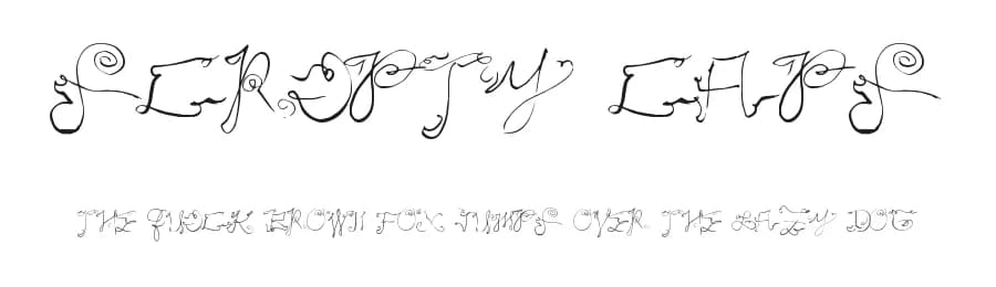 Scripty Caps by Xerographer Fonts — Script Handwritten Font
