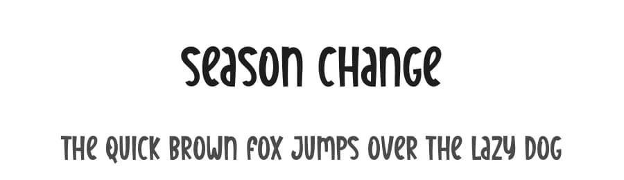 Season Change by Scratchones — Script Handwritten Font