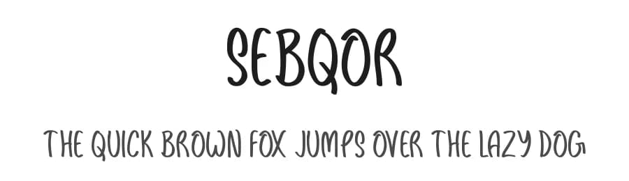 Sebqor by Md Shohail Bhuian — Script Handwritten Font