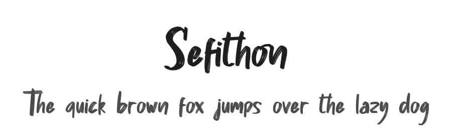 Sefithon by Skiiller Studio — Script Handwritten Font