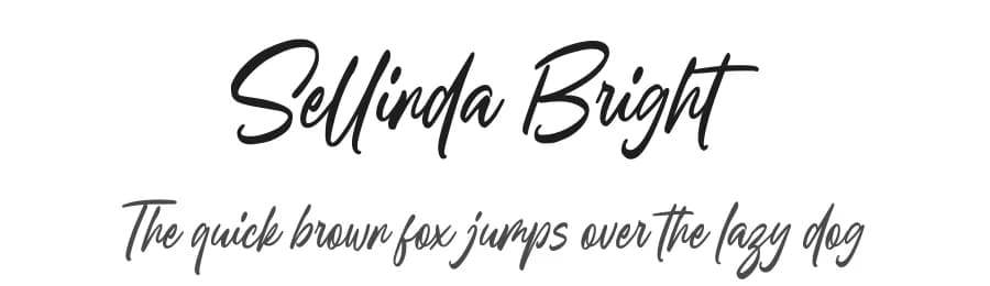 Sellinda Bright by Damarletter — Script Handwritten Font