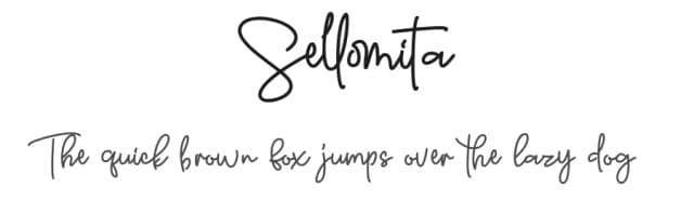 Sellomita by Letternun — Script Handwritten Font