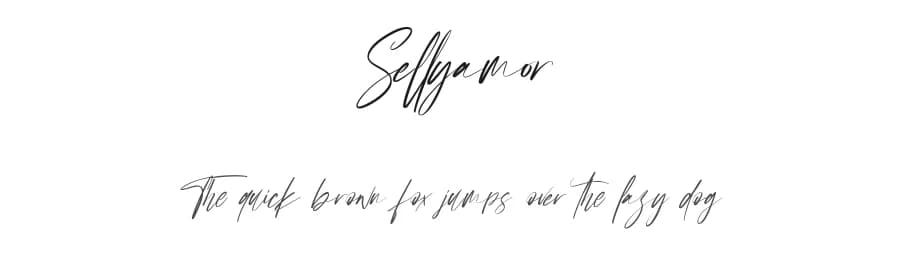 Sellyamor by Maulana Creative — Script Handwritten Font