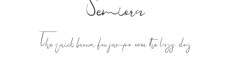 Semiora by Edric Studio — Script Handwritten Font