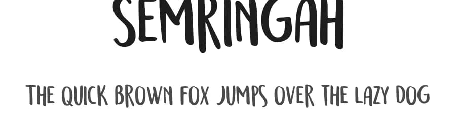 Semringah by Adien Gunarta — Script Handwritten Font