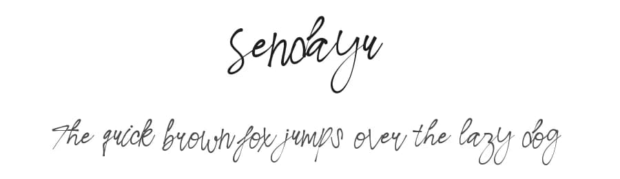 Sendayu by Edric Studio — Script Handwritten Font
