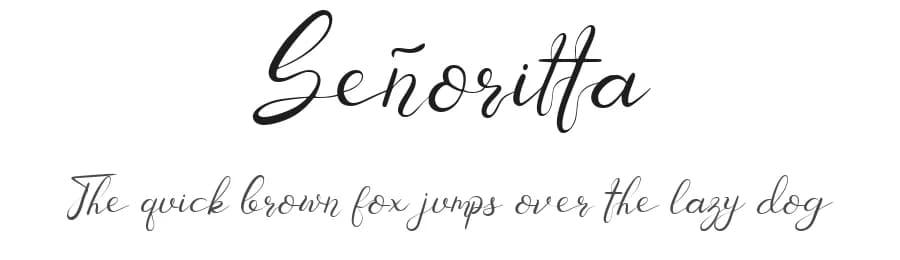 SeΓ±oritta by Naharstd β Script Handwritten Font
