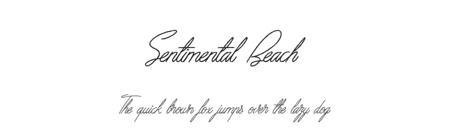 Sentimental Beach by Maelle.K | Thomas Boucherie — Script Handwritten Font