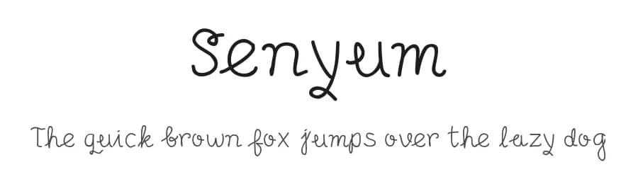 Senyum by Adien Gunarta — Script Handwritten Font