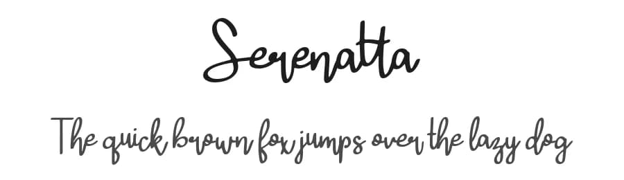 Serenatta by Katario Studio — Script Handwritten Font
