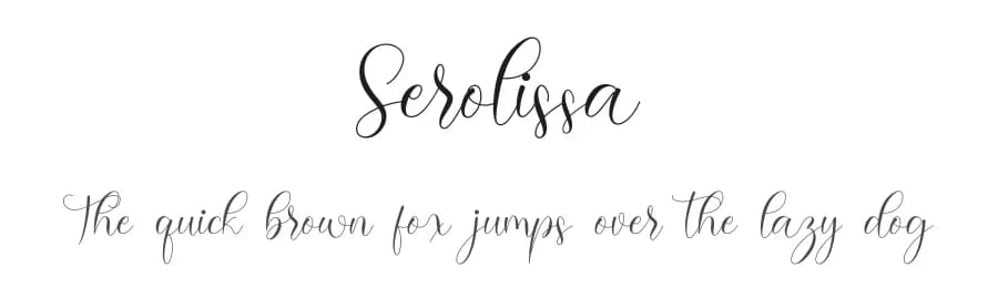 Serolissa by NanaNissa — Script Handwritten Font
