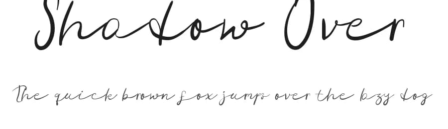 Shadow Over by Edric Studio — Script Handwritten Font