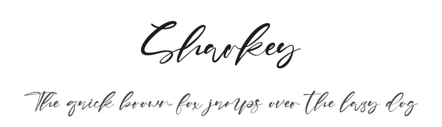 Sharkey by Kong Font — Script Handwritten Font