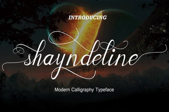 Shayndeline Font by dwar85raster — Script Handwritten Font