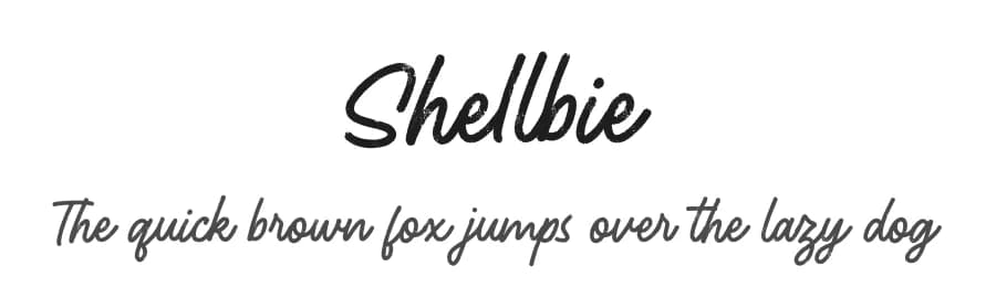 Shellbie by Kong Font — Script Handwritten Font