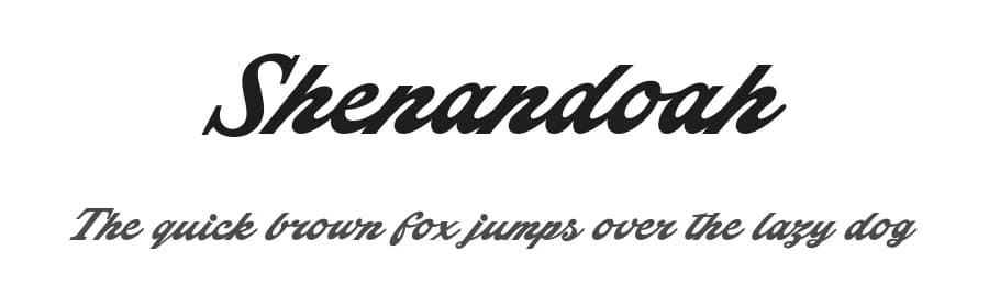 Shenandoah by Måns Grebäck — Script Handwritten Font