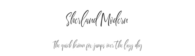 Sherland Modern by Emtheen Studio — Script Handwritten Font