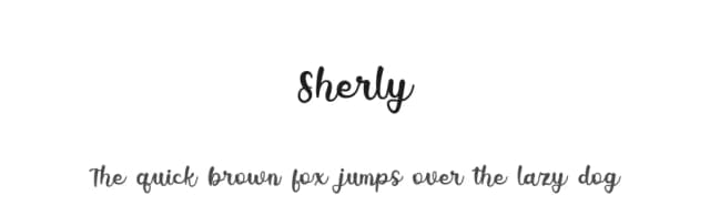 Sherly by Sugiharto Art Studio — Script Handwritten Font