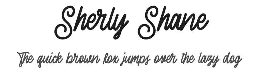 Sherly Shane by Sarah Robbaniyyah — Script Handwritten Font