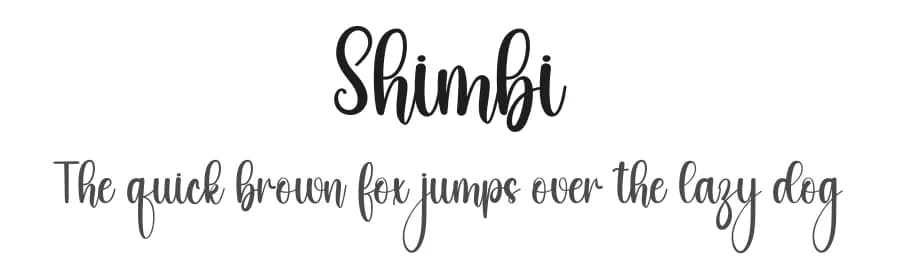 Shimbi by PiPi Creative STUDIO — Script Handwritten Font