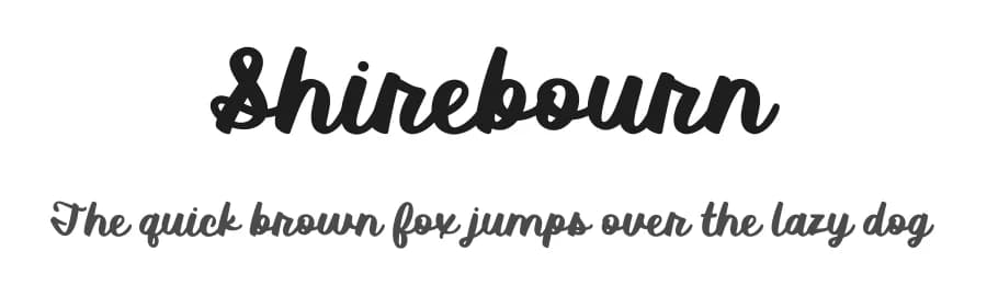 Shirebourn by Brittney Murphy Design — Script Handwritten Font