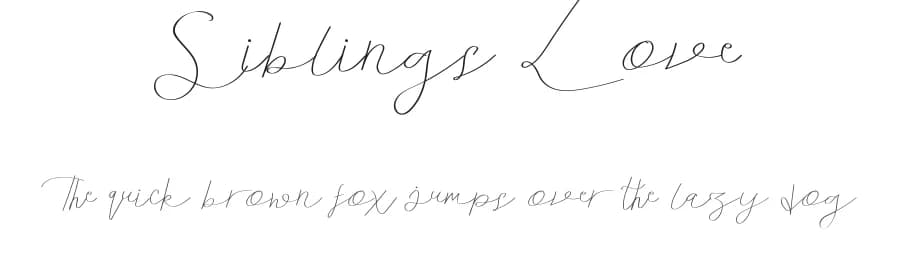 Siblings Love by Edric Studio — Script Handwritten Font