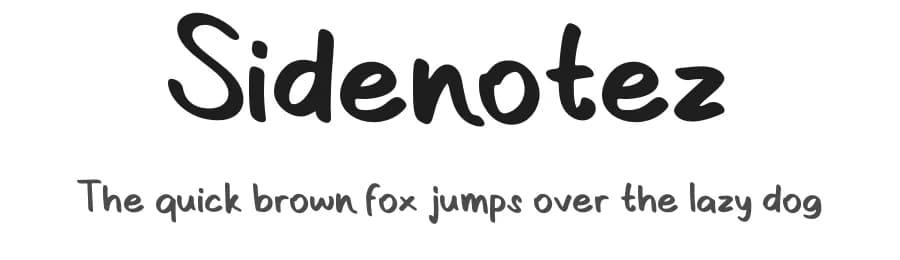 Sidenotez by Katario Studio — Script Handwritten Font