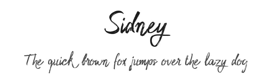 Sidney by Shaped Fonts — Script Handwritten Font