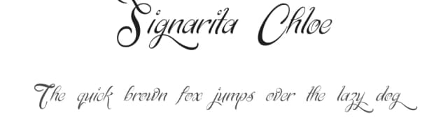 Signarita Chloe by dondon nillo — Script Handwritten Font