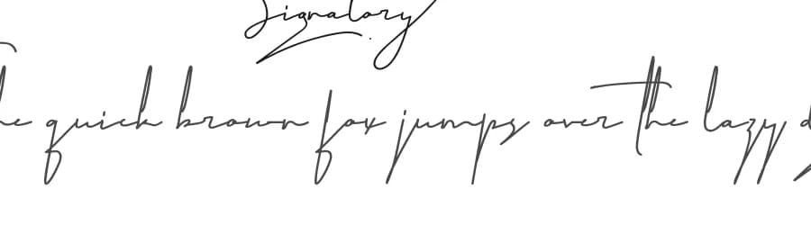 Signatory by Calligraphy Fonts — Script Handwritten Font