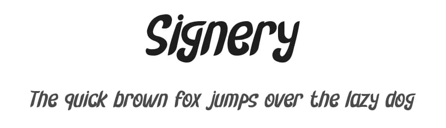 Signery by Pinisiart — Script Handwritten Font