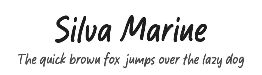 Silva Marine by MJType — Script Handwritten Font