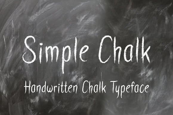 Simple Chalk Font by Royaltype β Script Handwritten Font