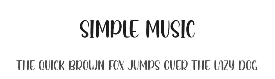 Simple Music by Andi Moz — Script Handwritten Font
