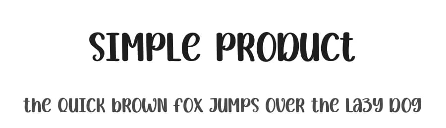 Simple Product by Andi Moz — Script Handwritten Font
