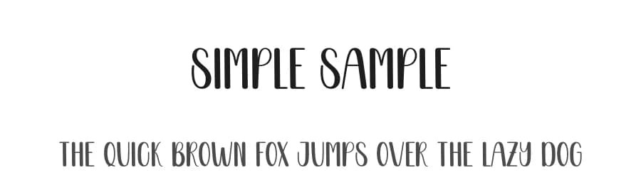 Simple Sample by Scratchones — Script Handwritten Font
