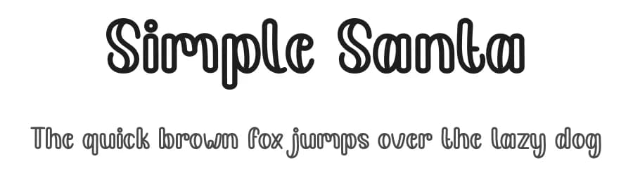 Simple Santa by Andi Moz — Script Handwritten Font