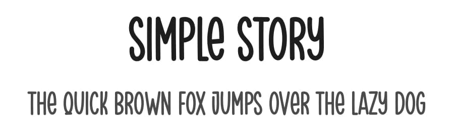 Simple Story by Scratchones — Script Handwritten Font