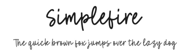 Simplefire by Letterative Studio — Script Handwritten Font