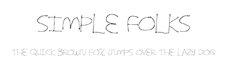Simple Folks by Xerographer Fonts — Script Handwritten Font
