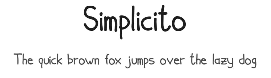 Simplicito by Letter Jos — Script Handwritten Font