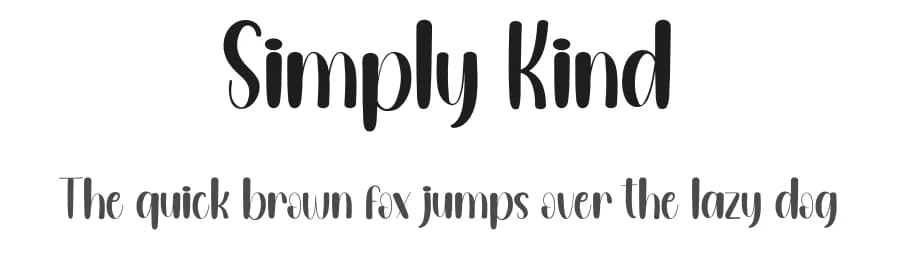 Simply Kind by Andi Moz — Script Handwritten Font
