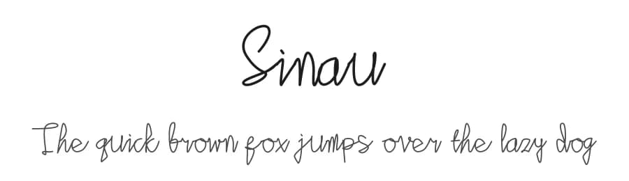 Sinau by Ishmael Studio — Script Handwritten Font