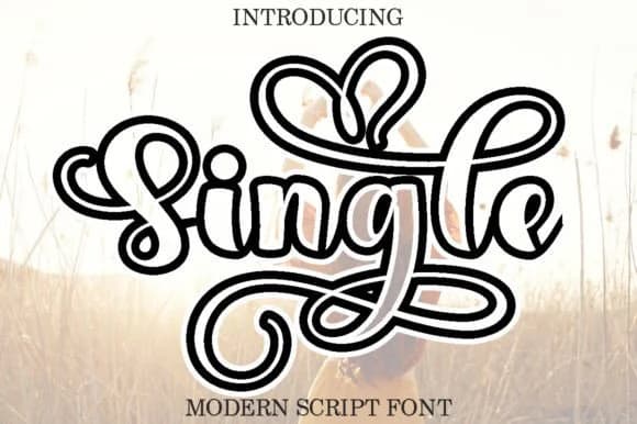 Single Outline Font by Ws Studio — Script Handwritten Font