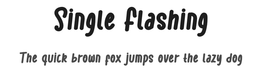Single Flashing by FreshtypeINK — Script Handwritten Font