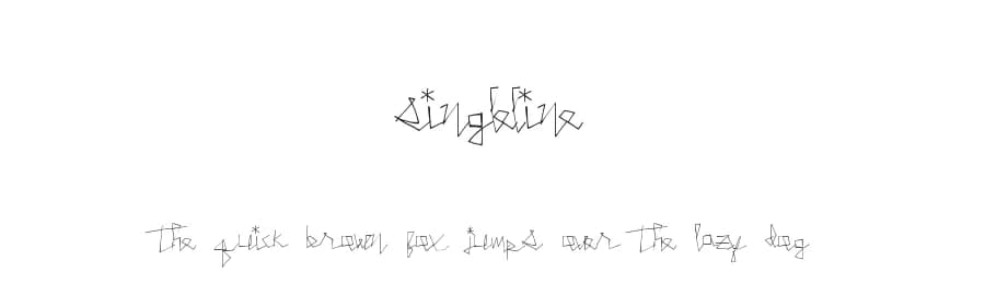 SingleLine by Xerographer Fonts — Script Handwritten Font