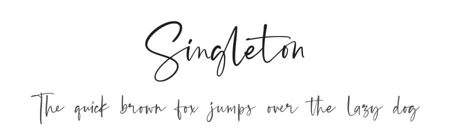 Singleton by Alpaprana Studio — Script Handwritten Font